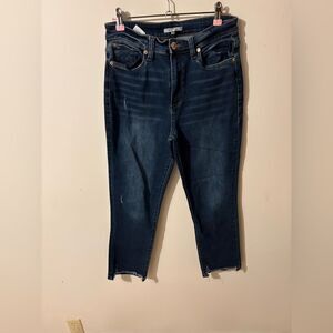 STS Blue Dark Wash Ankle Jeans Size 28
